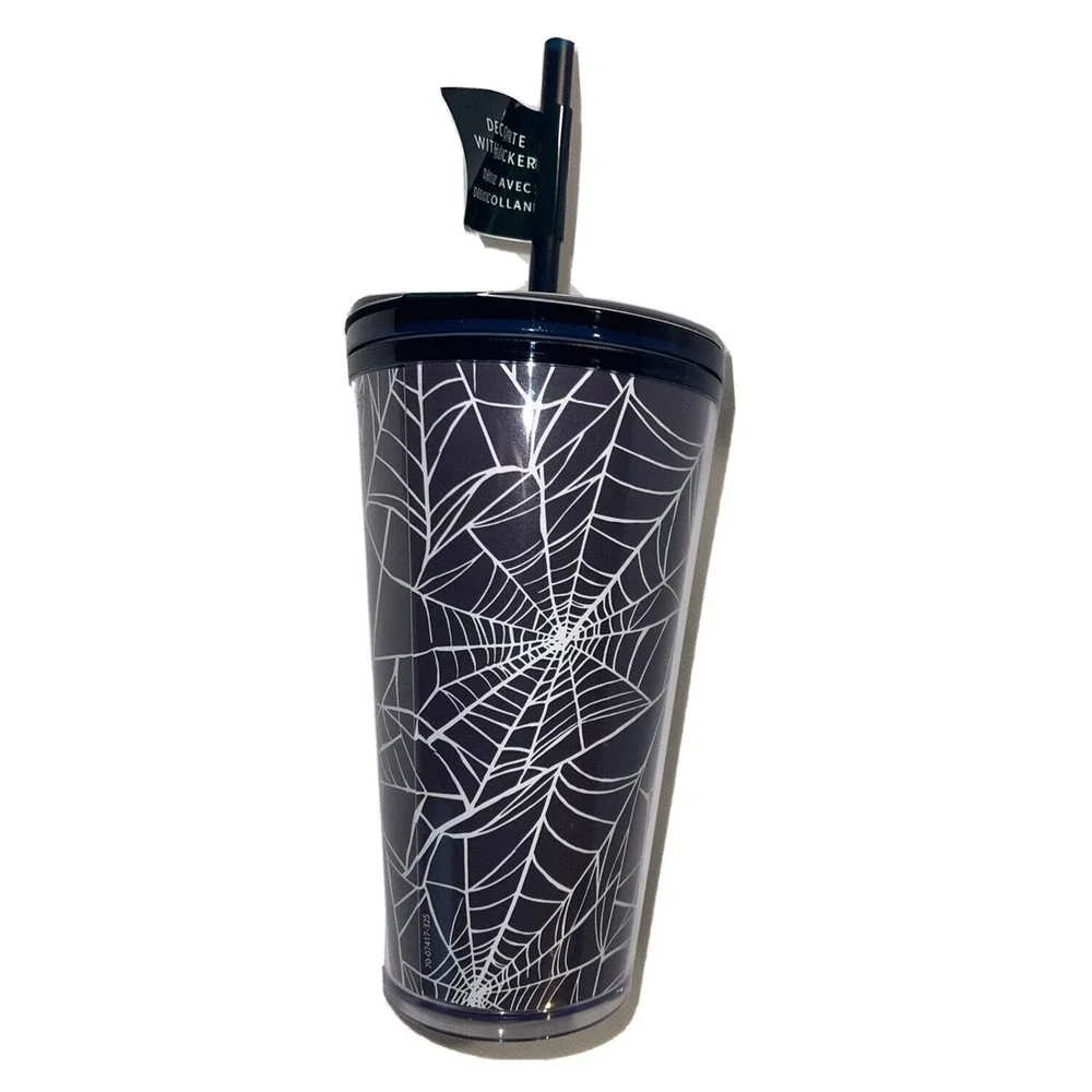 2021‎ STARBUCKS HALLOWEEN 3 CUP BUNDLE! Glow In The Dark Spiderweb and Black Cat